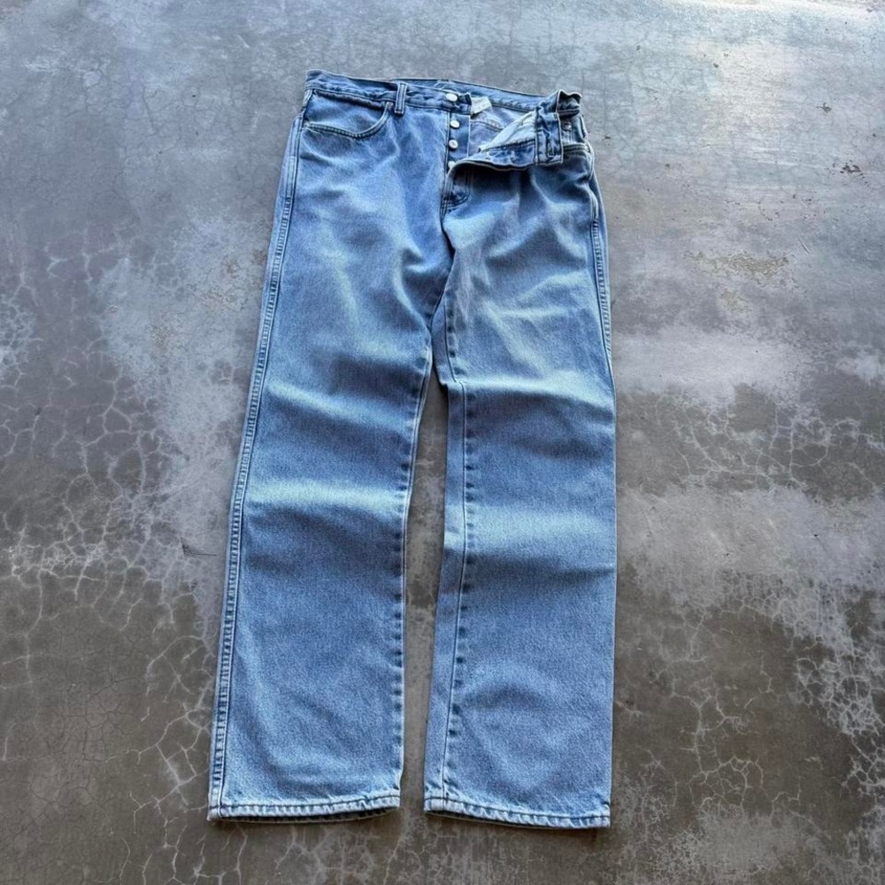 Vintage 90's Harley Davidson Light Wash button fly denim jeans  31x31